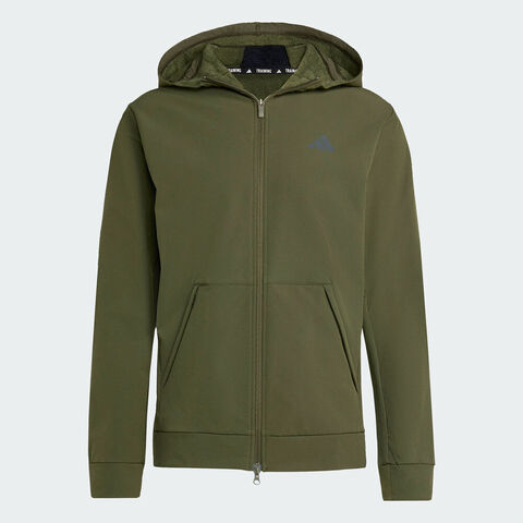 adidas阿迪达斯2025男子D4T CR FZ HD梭织连帽外套KE4370