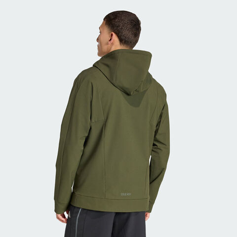 adidas阿迪达斯2025男子D4T CR FZ HD梭织连帽外套KE4370