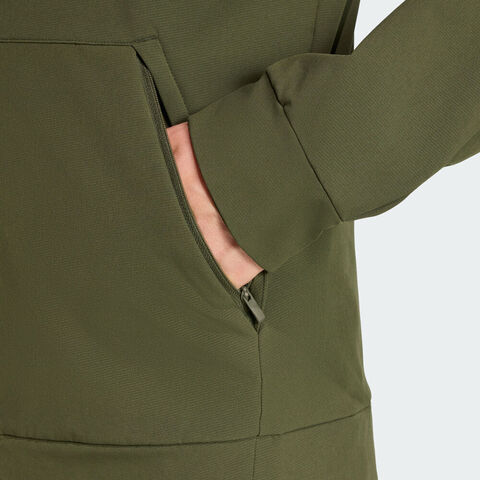 adidas阿迪达斯2025男子D4T CR FZ HD梭织连帽外套KE4370