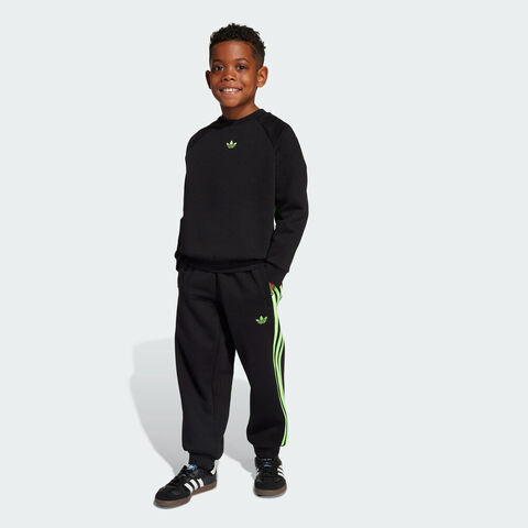 adidas阿迪达斯2025男小童CREW SET长袖套服JX0546