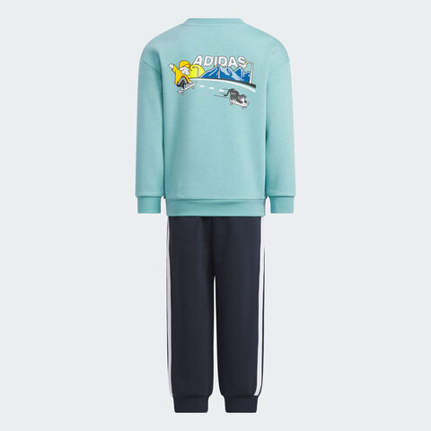 adidas阿迪达斯2025男小童LK GFX KN SET长袖套服KC2822