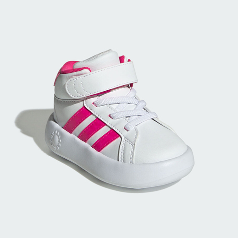 adidas阿迪达斯2025女婴童GRAND COURT MID I女训童装JS1682