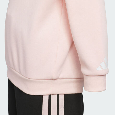 adidas阿迪达斯2025女小童LK GFX KN SET长袖套服KC2824