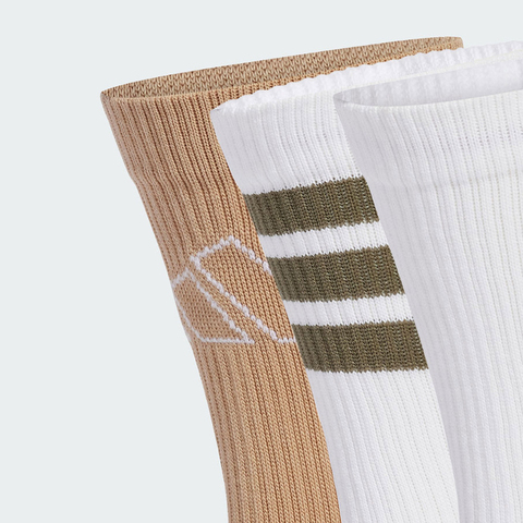 adidas阿迪达斯2025中性LOGO PACK 3PP长袜优惠装JW3646