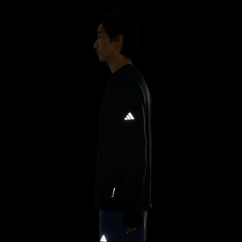 adidas阿迪达斯2025中性ESS RN T LS WR针织无领长TKS3538