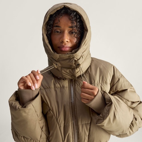 adidas阿迪达斯2025女子aSMC CROP PUF厚棉服JM3652