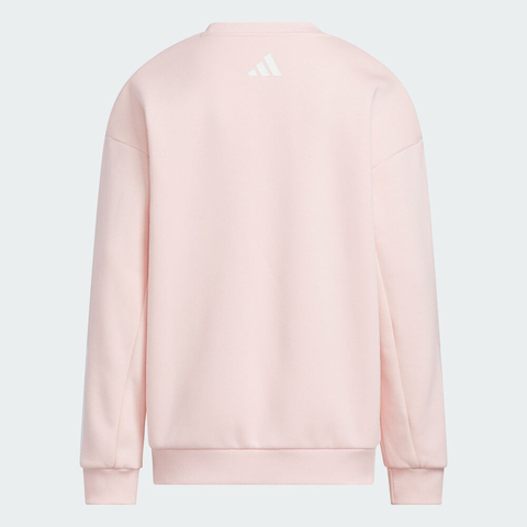 adidas阿迪达斯2025女大童JK WARM FL CREW针织无帽卫衣KT3308