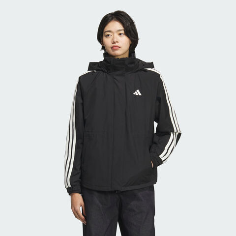 adidas阿迪达斯2025女子MS 3IN1 JKT梭织无帽外套KB7591