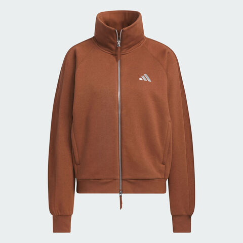adidas阿迪达斯2025女子FLEECE JKT针织无帽外套KC0048