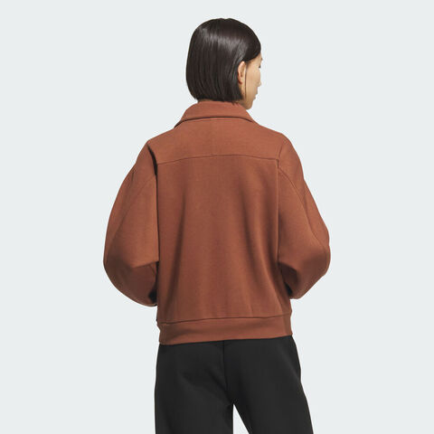 adidas阿迪达斯2025女子FLEECE JKT针织无帽外套KC0048