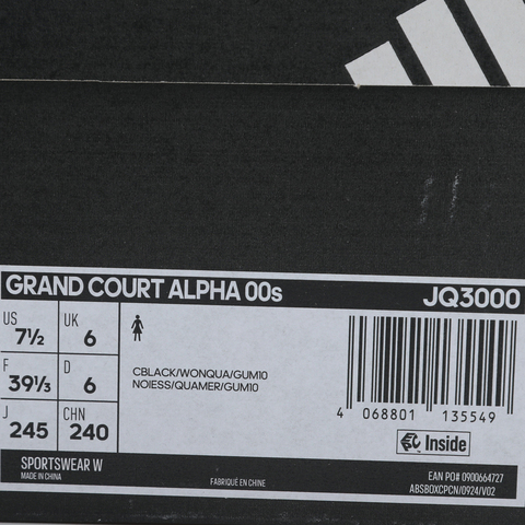 adidas阿迪达斯2025女子GRAND COURT ALPHA 00sSPW FTW-网球JQ3000