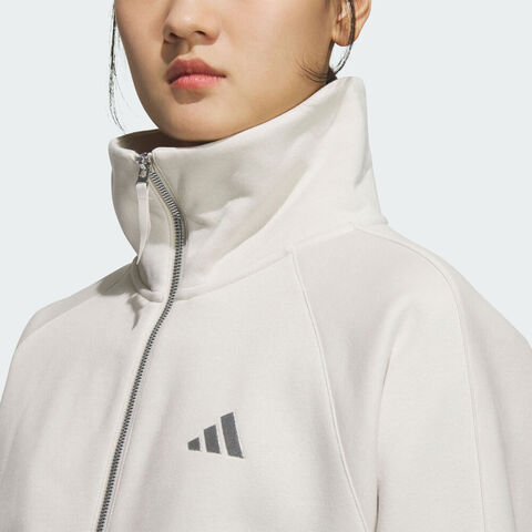 adidas阿迪达斯2025女子FLEECE JKT针织无帽外套KC0047