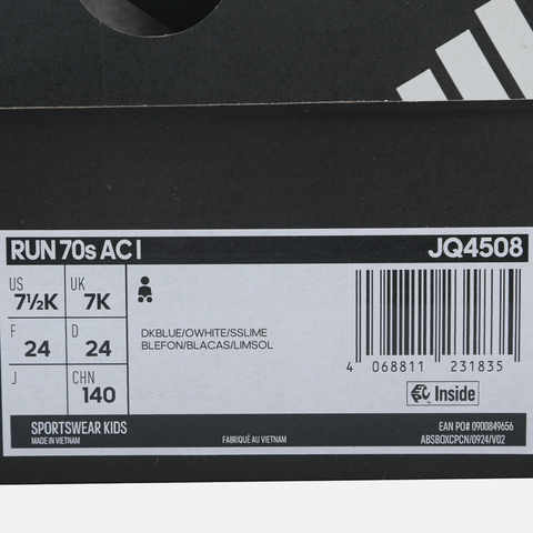 adidas阿迪达斯2025男婴童RUN 70s AC I跑步常规JQ4508