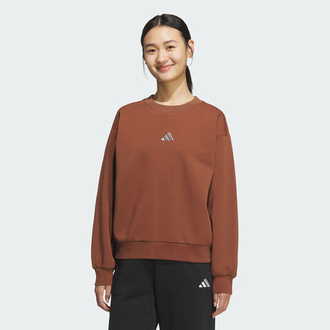 adidas阿迪达斯2025女子DK CREW针织无帽卫衣KC0090