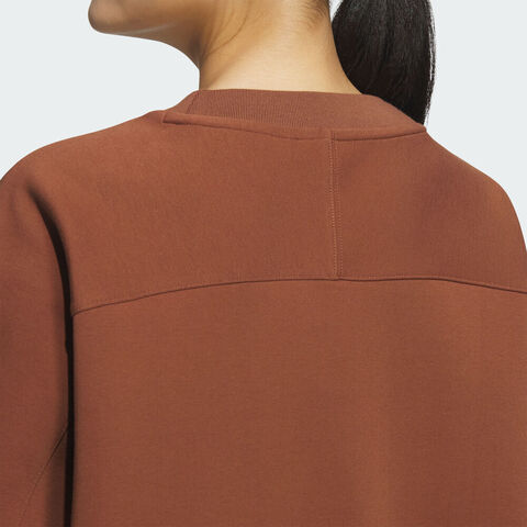 adidas阿迪达斯2025女子DK CREW针织无帽卫衣KC0090