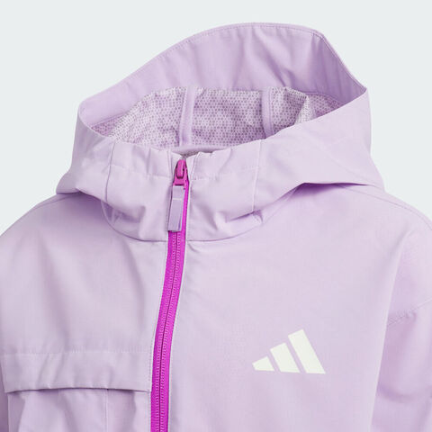 adidas阿迪达斯2025女小童LK 2IN1 JKT梭织连帽外套KC5340