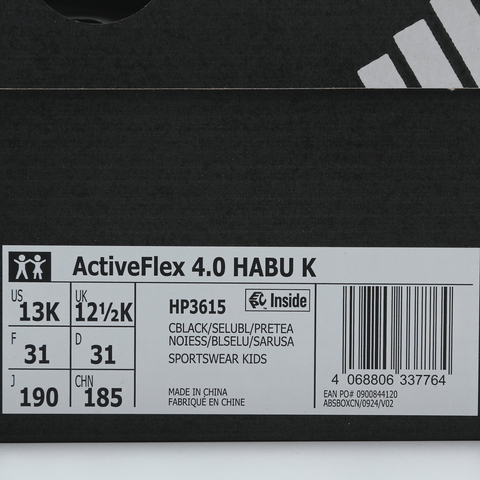 adidas阿迪达斯2025男小童ActiveFlex 4.0 HABU K男训童装HP3615
