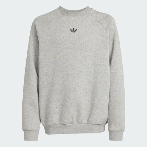 adidas阿迪达斯2025男大童LOOSE CREW针织无帽卫衣JW1089