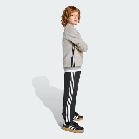 adidas阿迪达斯2025男大童LOOSE CREW针织无帽卫衣JW1089