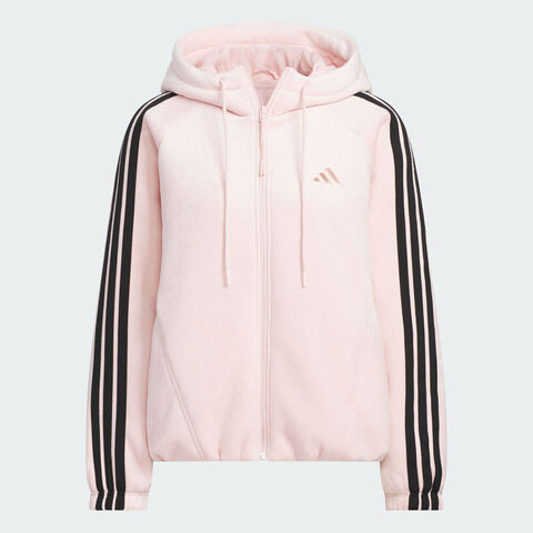 adidas阿迪达斯2025女子S VL WARM JKT针织连帽外套KB7605