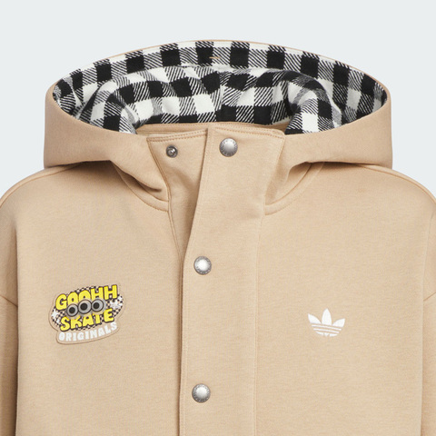 adidas阿迪达斯2025男大童JK TS KN HOODY针织连帽卫衣KB5149