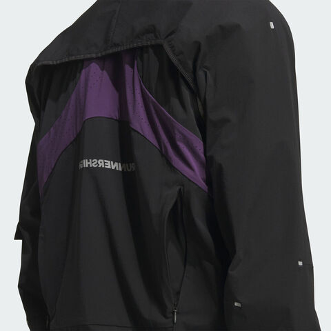 adidas阿迪达斯2025男子RUN M BREEZE J梭织无帽外套KF4924