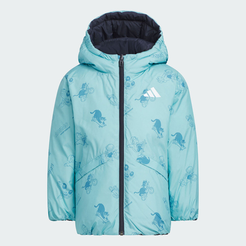 adidas阿迪达斯2025男小童LK REV DOWN JKT厚羽绒服-短KC2817