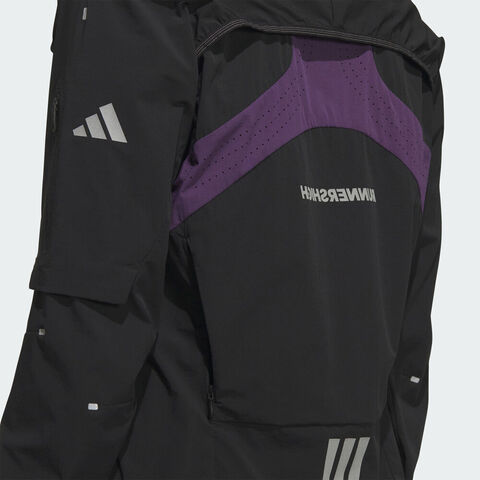 adidas阿迪达斯2025女子RUN W BREEZE J梭织无帽外套KF4923