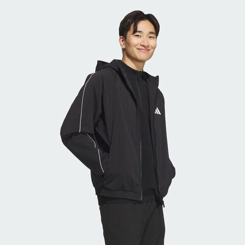 adidas阿迪达斯2025男子ST STADIUM WV J梭织连帽外套KB9136