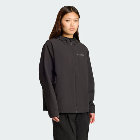 adidas阿迪达斯2025女子MT W WP SFTS J梭织连帽外套KE6435