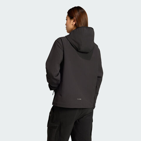 adidas阿迪达斯2025女子MT W WP SFTS J梭织连帽外套KE6435