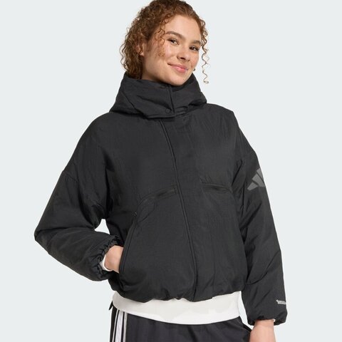 adidas阿迪达斯2025女子W CITY TECH JKT厚棉服JW1886