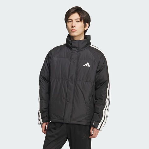adidas阿迪达斯2025男子3S LW D JKT厚羽绒服-短KC2487