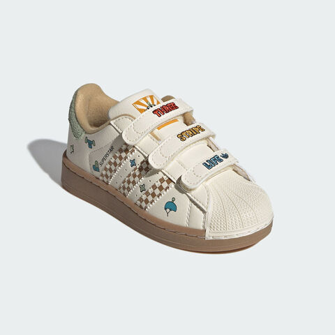 adidas阿迪达斯2025男小童SUPERSTAR II CF C三叶草童装JS2470