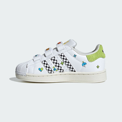 adidas阿迪达斯2025男小童SUPERSTAR II CF C三叶草童装JS2469