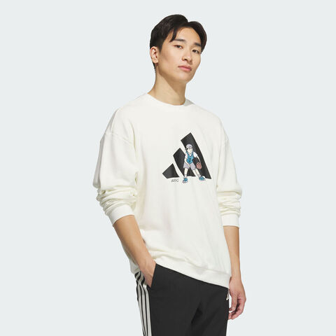 adidas阿迪达斯2025男子GFX SPORTS SWT针织无帽卫衣KC2874