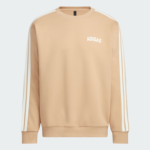 adidas阿迪达斯2025男子ST SPORTS CREW针织无帽卫衣KC2849