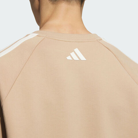 adidas阿迪达斯2025男子ST SPORTS CREW针织无帽卫衣KC2849