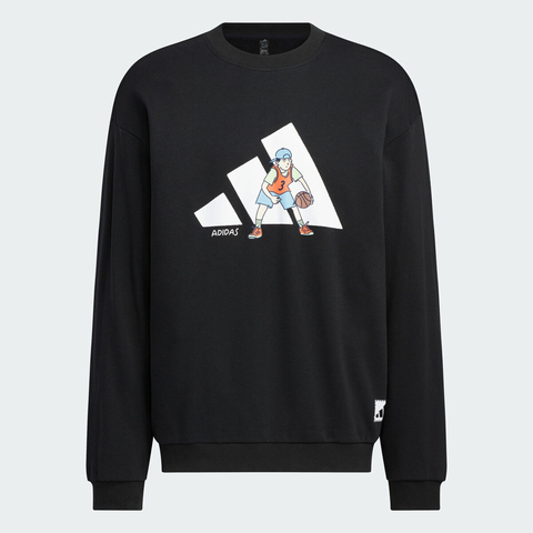 adidas阿迪达斯2025男子GFX SPORTS SWT针织无帽卫衣KC5324