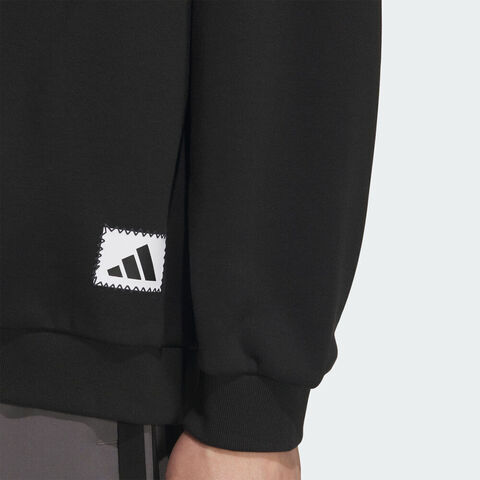 adidas阿迪达斯2025男子GFX SPORTS SWT针织无帽卫衣KC5324