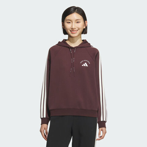 adidas阿迪达斯2025女子MS HOODY针织连帽卫衣KC0033