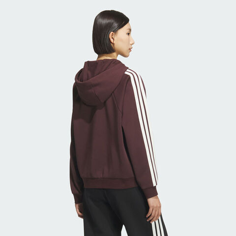 adidas阿迪达斯2025女子MS HOODY针织连帽卫衣KC0033