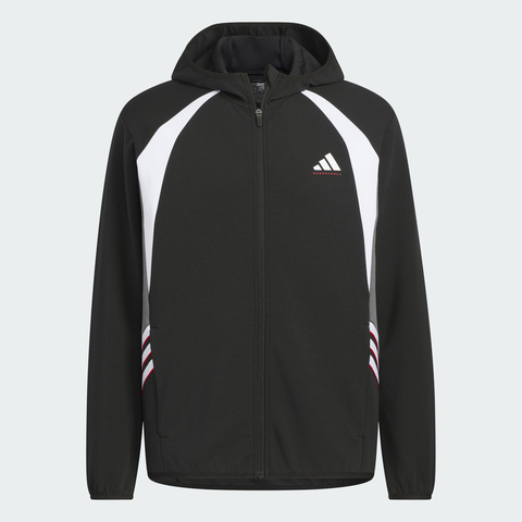 adidas阿迪达斯2025男子PER HOODED JKT针织连帽外套KC0330
