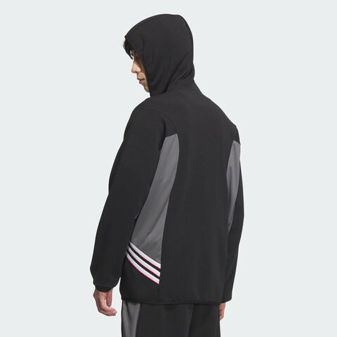 adidas阿迪达斯2025男子PER HOODED JKT针织连帽外套KC0330