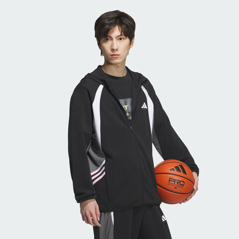 adidas阿迪达斯2025男子PER HOODED JKT针织连帽外套KC0330