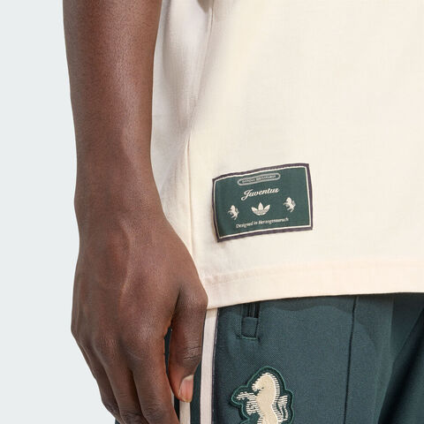 adidas阿迪达斯2025男子JUVE ICON TEE针织无领短TJM9453