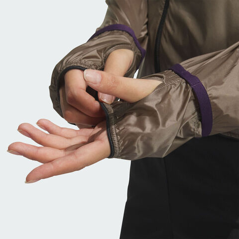 adidas阿迪达斯2025女子RUN W WINDBRAKR梭织连帽外套KC0385