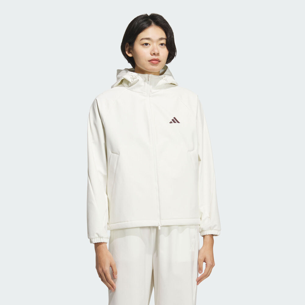 adidas阿迪达斯2025女子MS SOFTSHELL JK梭织连帽外套KC0055