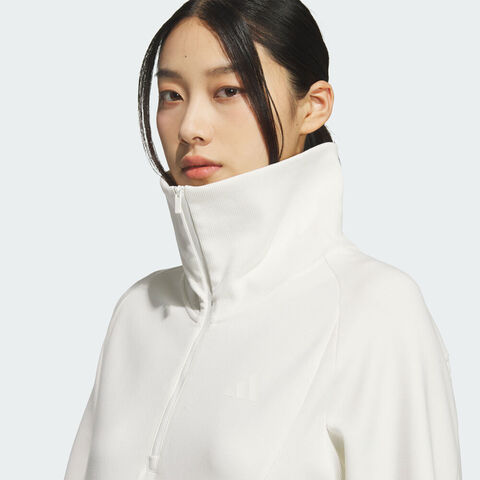 adidas阿迪达斯2025女子W HALF ZIP SWT针织无帽卫衣KF2544
