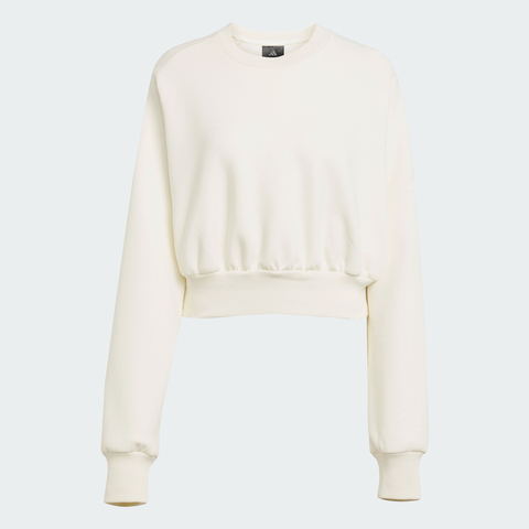 adidas阿迪达斯2025女子W ALL SZN SL SW针织无帽卫衣JV9893